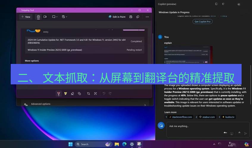 截图工具 二、 文本抓取：从屏幕到翻译台的精准提取