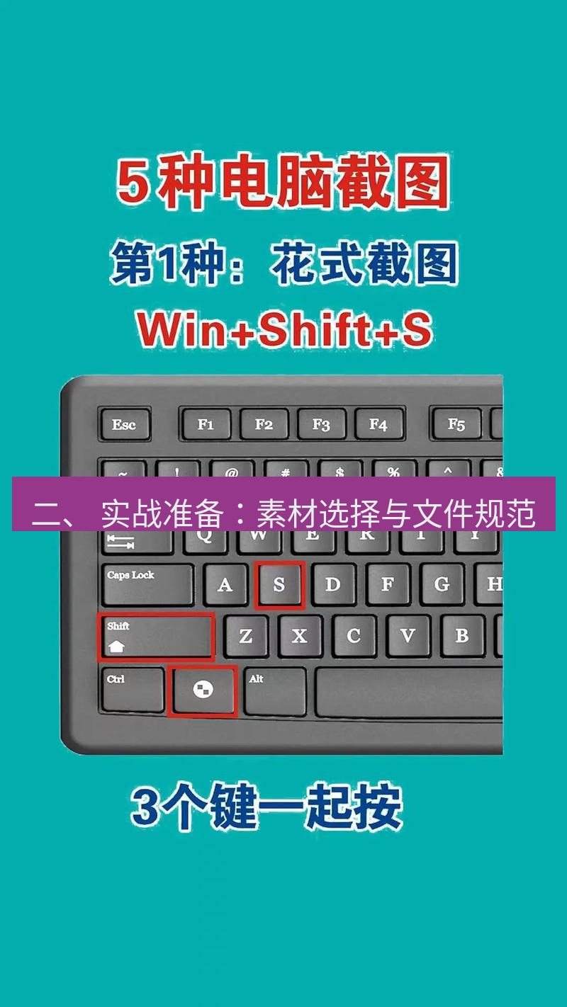 截图工具 二、 实战准备：素材选择与文件规范