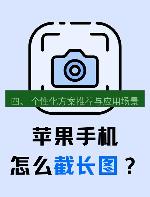 截图工具 四、 个性化方案推荐与应用场景