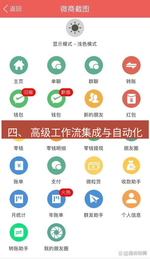 截图工具 四、 高级工作流集成与自动化