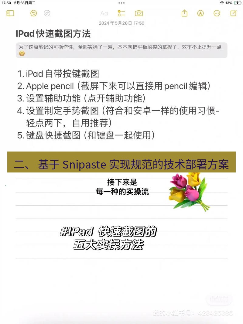 截图工具 二、 基于 Snipaste 实现规范的技术部署方案