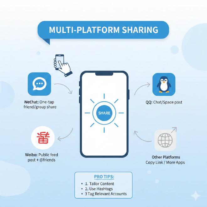 多平台分享操作流程