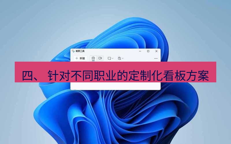 截图工具 四、 针对不同职业的定制化看板方案