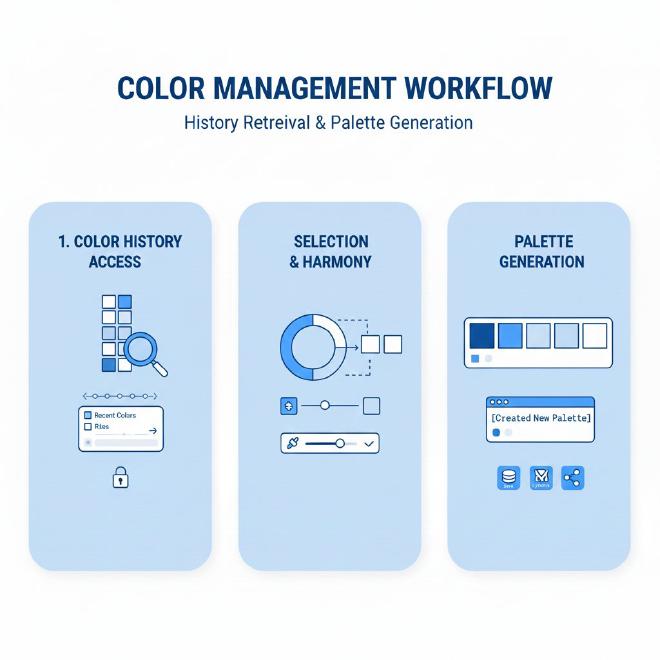 历史颜色获取与调色板生成