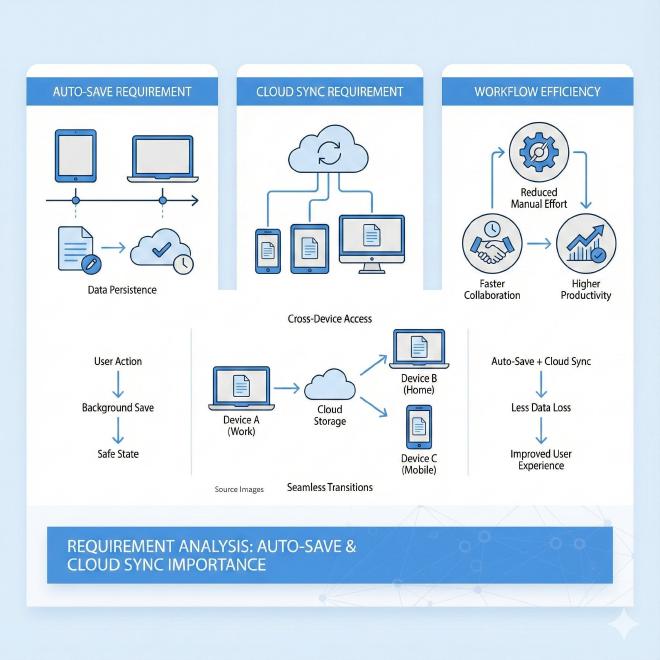 自动保存与云端同步需求分析