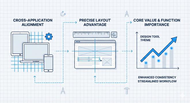 网格对齐与参考线核心价值