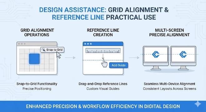 网格对齐与参考线实战应用