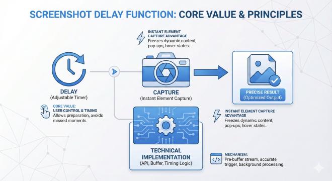 截图延迟功能核心价值与原理