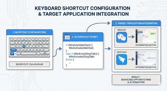 快捷键配置与目标应用集成