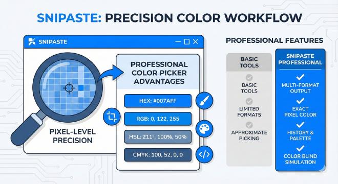 Snipaste取色器专业优势