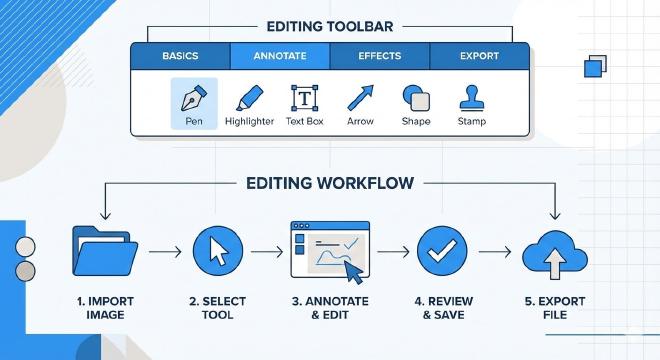 编辑工具栏与完整编辑流程