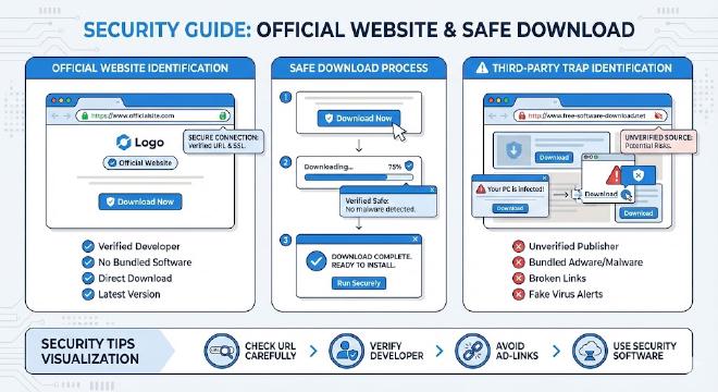 官方网站识别与安全下载